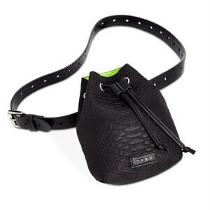 DKNY Belt Reptile Drawstring Adjustable Pouch Bag